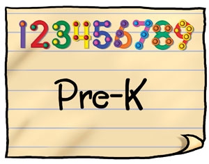 decorative numbers 1 - 9 for Pre-K