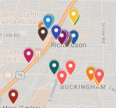 Click to open Google Map of Local Restaurants near Region 10